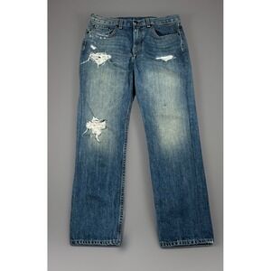 rag & bone Jeans Womens 29 FITS 30 Maya High-Rise Straight Distressed Made USA